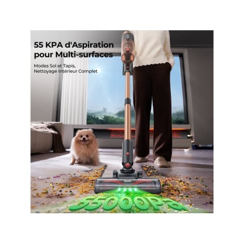 Aspirateur balai rechargeable PROSCENIC P011 Ultra - 55min - 55kpa - 120 air watts