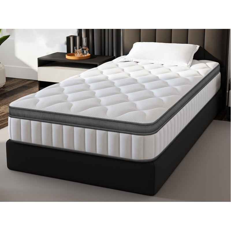 Ensemble matelas et sommier 160x200 cm Ressorts 8 HEURES L INVINCIBLE 21 cm