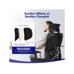 Fauteuil de bureau HIAZURM avec assise réglable en hauteur