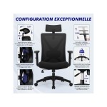 Fauteuil de bureau HIAZURM avec assise réglable en hauteur