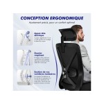 Fauteuil de bureau HIAZURM avec assise réglable en hauteur