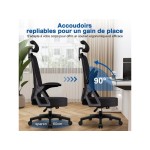 Fauteuil de bureau HIAZURM Rapport qualité-prix avec assise réglable en hauteur
