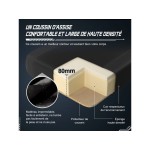 Fauteuil gaming HIAZURM avec assise réglable en hauteur