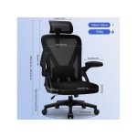 Fauteuil de bureau HOMIMASTER avec assise réglable en hauteur