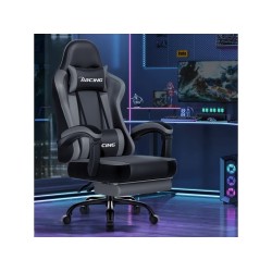 Fauteuil gaming HOMIMASTER avec assise réglable en hauteur