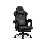 Fauteuil gaming HOMIMASTER avec assise réglable en hauteur