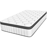 Matelas 90x200 cm HOMIMASTER  Ressorts soutien Medium épaisseur 25 cm