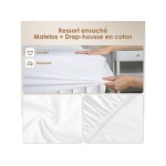 Matelas 90x200 cm HOMIMASTER  Ressorts soutien Medium épaisseur 25 cm