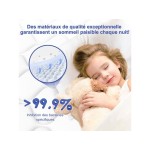 Matelas 90x200 cm HIAZURM  Ressorts + mémoire de forme soutien Medium épaisseur 25 cm