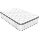 Matelas 90x200 cm HIAZURM  Ressorts + mémoire de forme soutien Medium épaisseur 25 cm