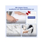 Matelas 90x200 cm HIAZURM  Ressorts + mémoire de forme soutien Medium épaisseur 25 cm