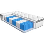 Matelas 90x200 cm HIAZURM  Ressorts + mémoire de forme soutien Medium épaisseur 25 cm