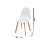 Chaise SACHA coloris blanc