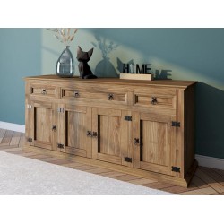 Buffet 4 porte(s) 3 tiroir(s)  EL PATIO - 181 cm coloris marron