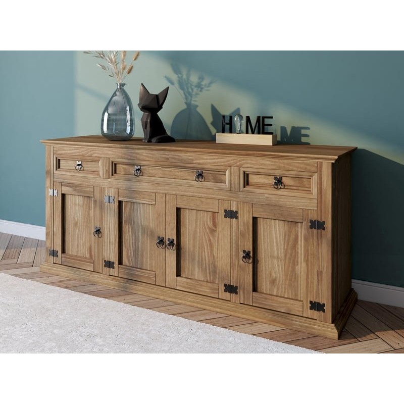 Buffet 4 porte(s) 3 tiroir(s)  EL PATIO - 181 cm coloris marron