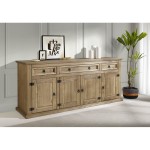 Buffet 4 porte(s) 3 tiroir(s)  EL PATIO - 181 cm coloris marron