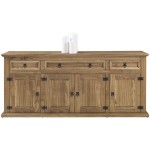 Buffet 4 porte(s) 3 tiroir(s)  EL PATIO - 181 cm coloris marron