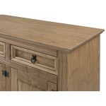 Buffet 4 porte(s) 3 tiroir(s)  EL PATIO - 181 cm coloris marron