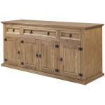 Buffet 4 porte(s) 3 tiroir(s)  EL PATIO - 181 cm coloris marron