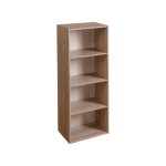 Bibliotheque coloris bois foncé 3 étagère(s) Cubik - 42 cm x 106 cm