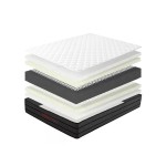 Matelas 140x190 cm INRE  Mousse soutien Ferme épaisseur 25 cm