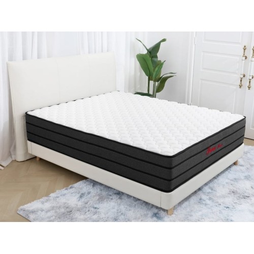 Matelas 140x190 cm INRE  Mousse soutien Ferme épaisseur 25 cm