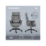 Fauteuil gaming WELLTIN avec assise réglable en hauteur