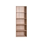Bibliotheque coloris bois foncé 4 étagère(s) Cubik - 59.2 cm x 169 cm