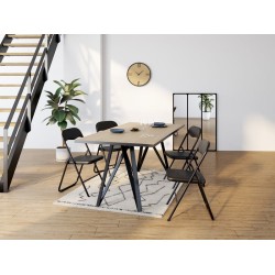 Chaise pliante LILAS 2 coloris noir
