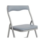 Chaise pliante LILAS 2 coloris gris