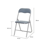 Chaise pliante LILAS 2 coloris gris