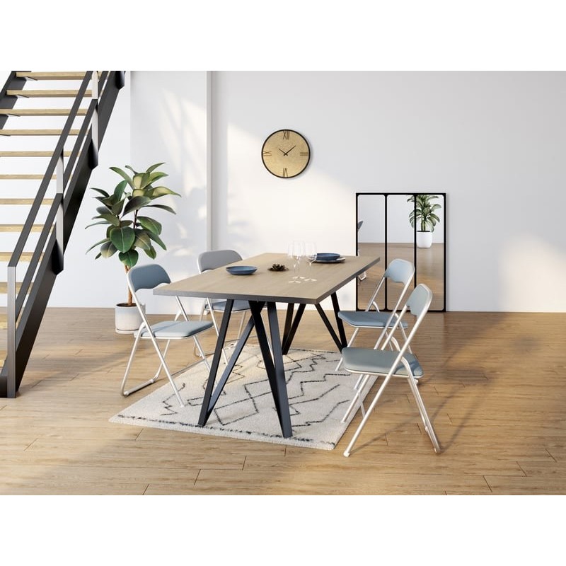 Chaise pliante LILAS 2 coloris gris