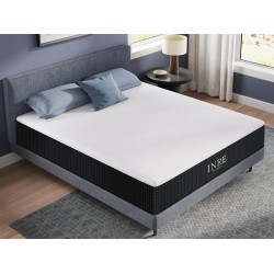 Matelas 160x200 cm INRE  Mousse à mémoire de forme soutien Ferme épaisseur 30 cm