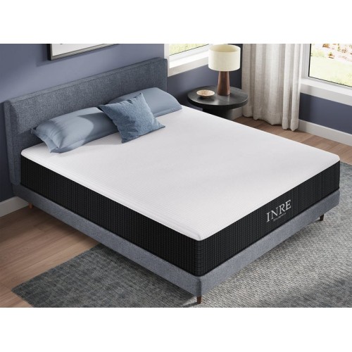 Matelas 160x200 cm INRE  Mousse à mémoire de forme soutien Ferme épaisseur 30 cm