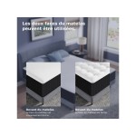 Matelas 160x200 cm INRE  Mousse à mémoire de forme soutien Ferme épaisseur 30 cm