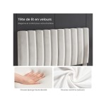 Lit 2 places 140x190 cm HAVENLYHOME  coloris blanc