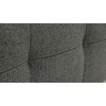 Canapé d'angle réversible convertible GUILLERMO 4 places Tissu Gris anthracite