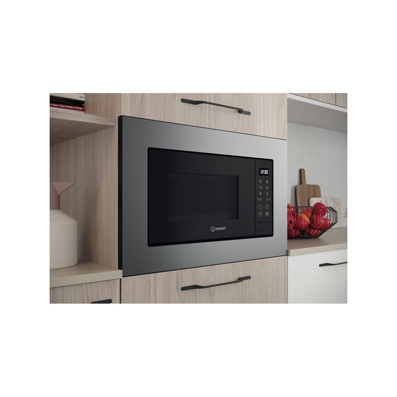 Micro-ondes multifonction intégrable  INDESIT MWI120GX.1 - 20 litre(s)