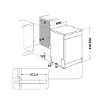 Lave vaisselle largeur 60 cm HOTPOINT HA3FA14BN7A0SB - 14 couvert(s) 41 dB