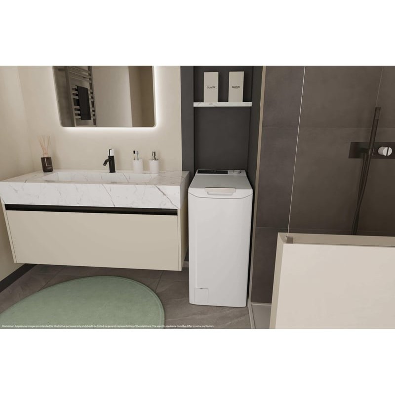 Lave linge ouverture dessus CANDY TCAS464TM5-FR - 6 kg 1400 trs/min profondeur 60 cm