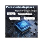 Bureau HOMAVO électrique assis-debout 120 cm coloris bois foncé
