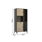 Buffet de cuisine 3 portes 1 tiroir MYLO W F5