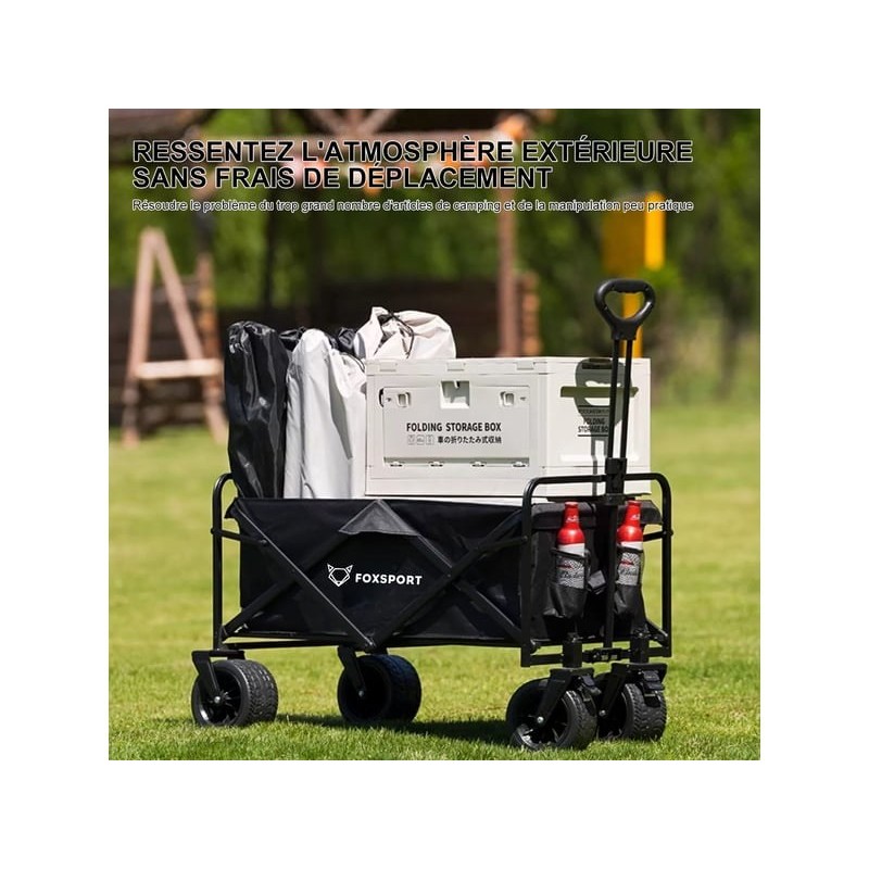  FOXSPORT Camping Cart-Black-01