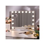 Miroir rectangulaire à poser coloris blanc  5846 - 58 cm x 46 cm