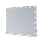 Miroir rectangulaire à poser coloris blanc  8058 - 80 cm x 58 cm