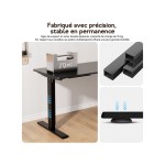 Bureau HOMAVO électrique assis-debout 110 cm coloris noir
