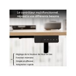 Bureau HOMAVO électrique assis-debout 160 cm coloris naturel