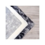 Tapis 120x160cm - tapis salon en peluche épaisse ultra- douce antidérapant pour salon, chambre ou couloir - grand tapis de sol à poils longs