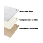 Tapis 120x160cm - tapis salon en peluche épaisse ultra- douce antidérapant pour salon, chambre ou couloir - grand tapis de sol à poils longs