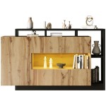 Buffet 3 porte(s)  SWEIKO  - 140 cm coloris noir 